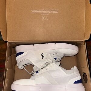 On Running Men's White and Blue Sneakers